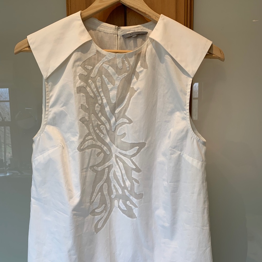 Maiyet sheer cotton top with cut out detail